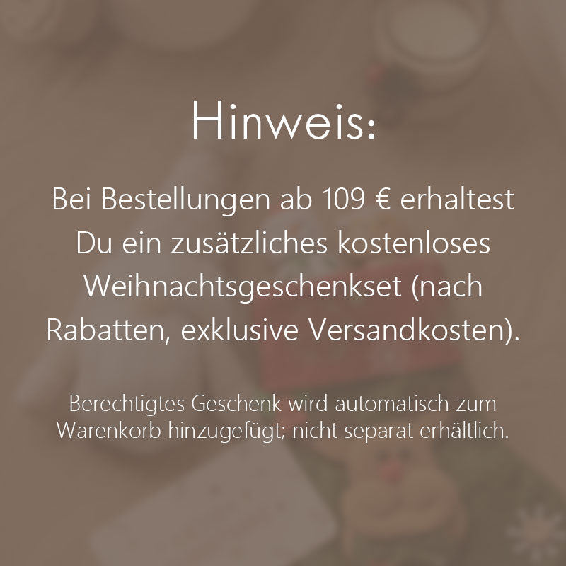 Kostenlose Geschenk ab 109 € Bestellwert